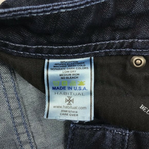 Habitual Women's Eventide Wide Leg Dark Wash Denim Jeans Size 26 - Picture 12 of 12